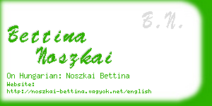 bettina noszkai business card